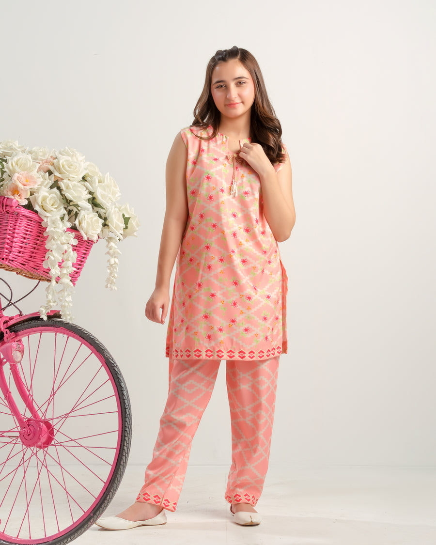 Pink Pixel Charm - 2pcs