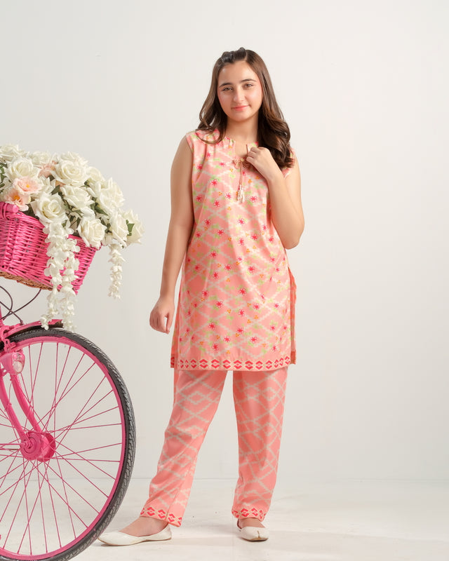 Pink Pixel Charm - 2pcs