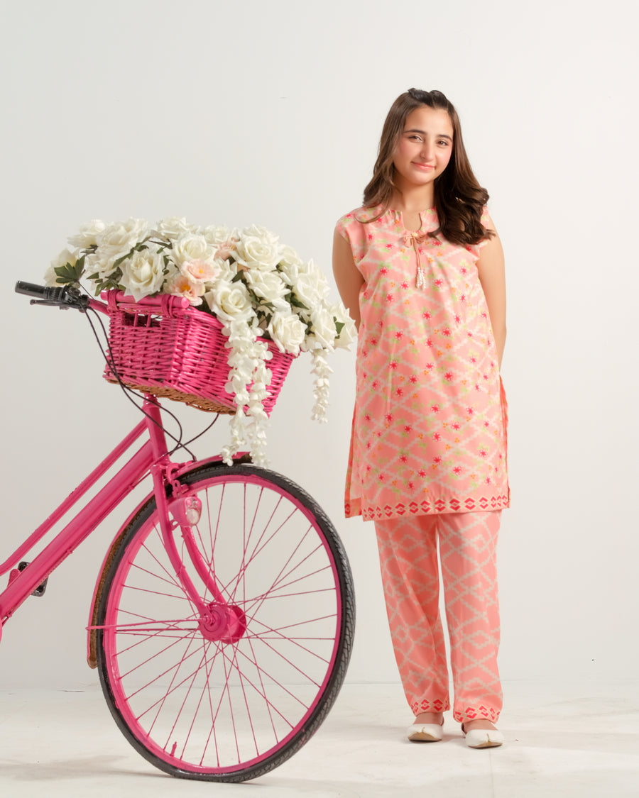 Pink Pixel Charm - 2pcs