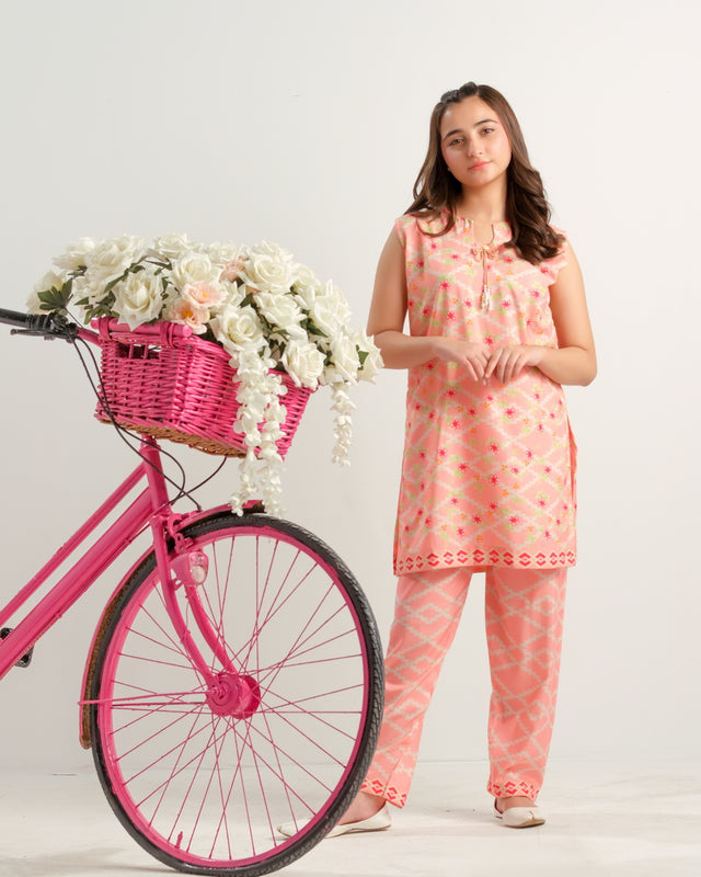 Pink Pixel Charm - 2pcs