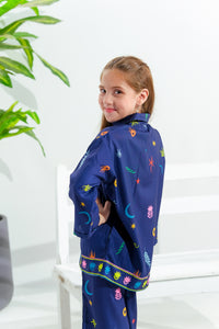 Galaxy Scribbles - 2pcs - Poly Cambric - 2pcs-ready-to-wear - Sprinkles Pakistan