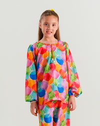 Rainbow Orbit - 2pcs - Poly Cambric - 2pcs-ready-to-wear - Sprinkles Pakistan