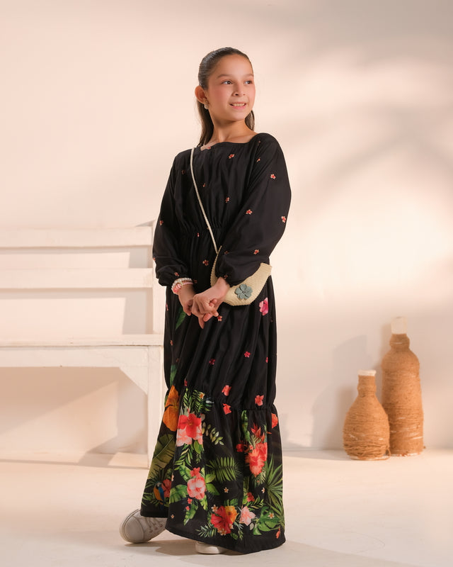 Botanic - 1pc - Poly Cambric - tunics-kids - Sprinkles Pakistan