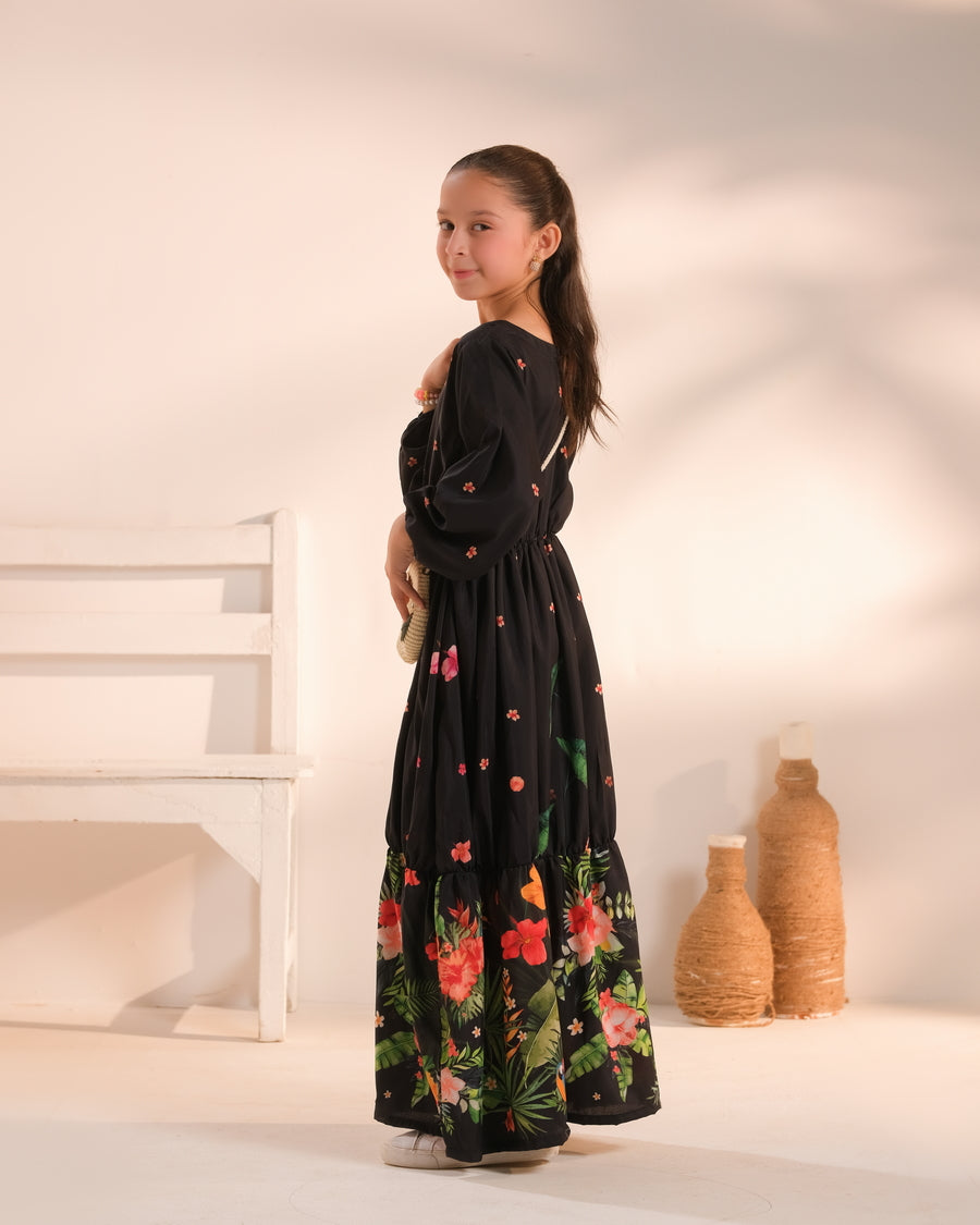 Botanic - 1pc - Poly Cambric - tunics-kids - Sprinkles Pakistan