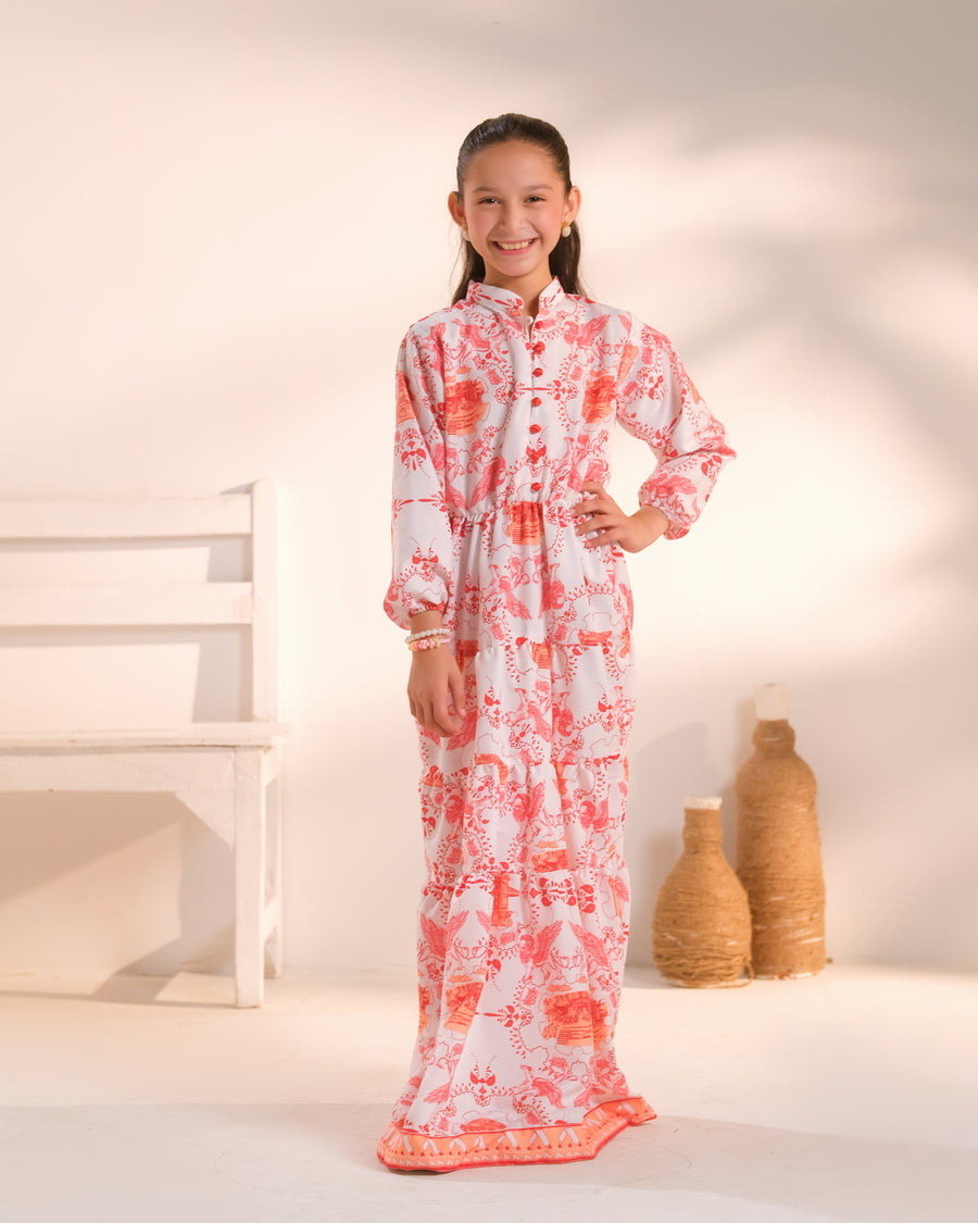 Voyage Emblem - 1pc - Poly Cambric - tunics-kids - Sprinkles Pakistan