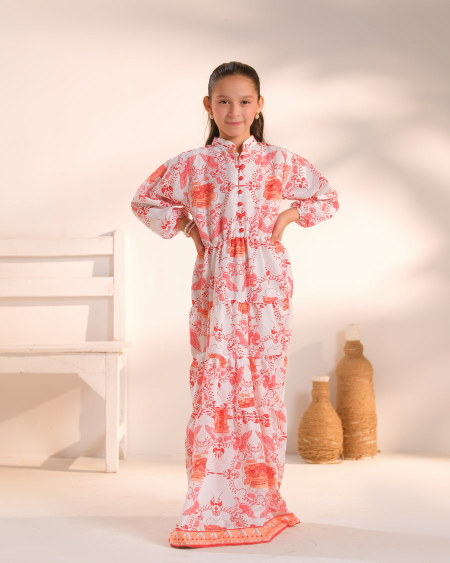 Voyage Emblem - 1pc - Poly Cambric - tunics-kids - Sprinkles Pakistan