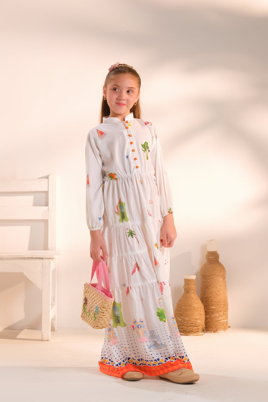 Playhouse Checks - 1pc - Poly Cambric - tunics-kids - Sprinkles Pakistan