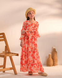 Amber Meadow - 1pc - Chiffon - tunics-kids - Sprinkles Pakistan