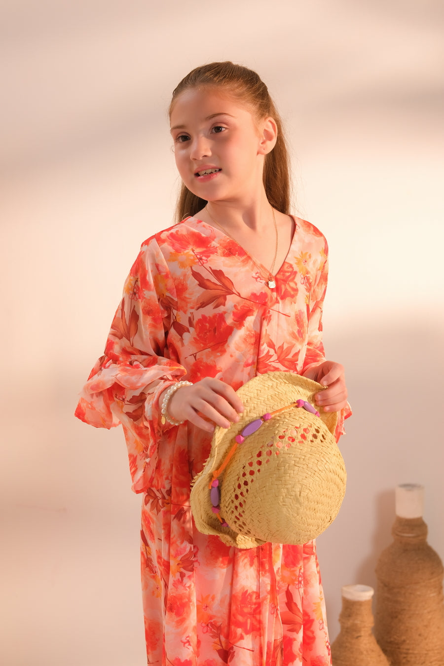 Amber Meadow - 1pc - Chiffon - tunics-kids - Sprinkles Pakistan