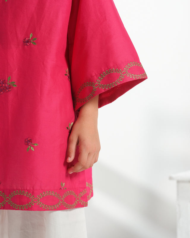 Rosy Radiance - 1pc - Embroidered