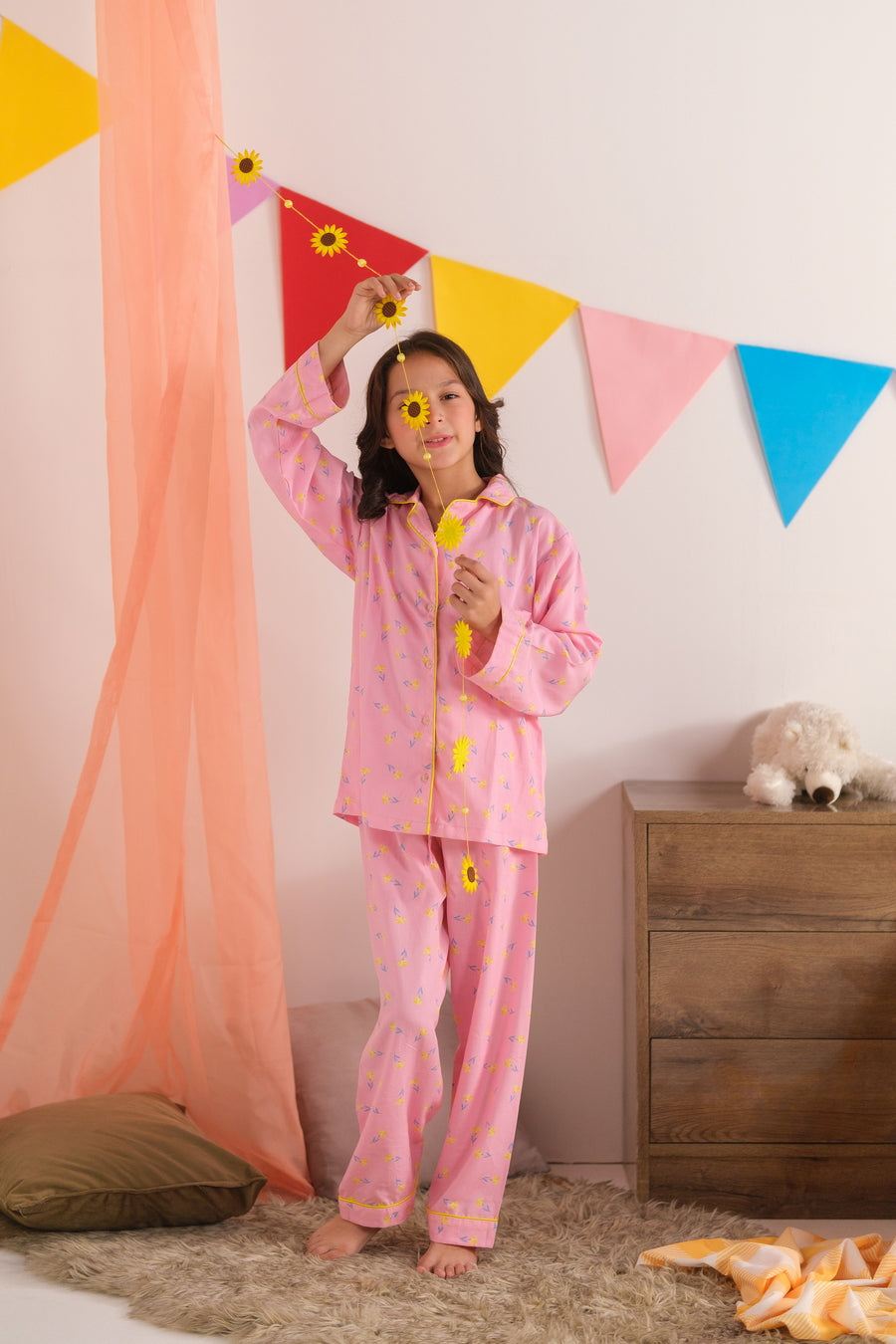 Sweet Slumber Pink - Night Suit - 2pcs