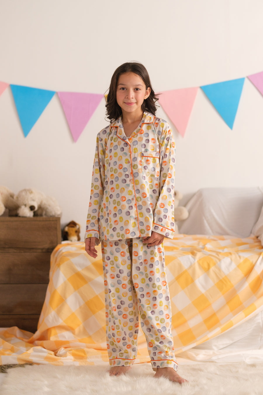Rainbow Dot Dream - Night Suit - 2pcs