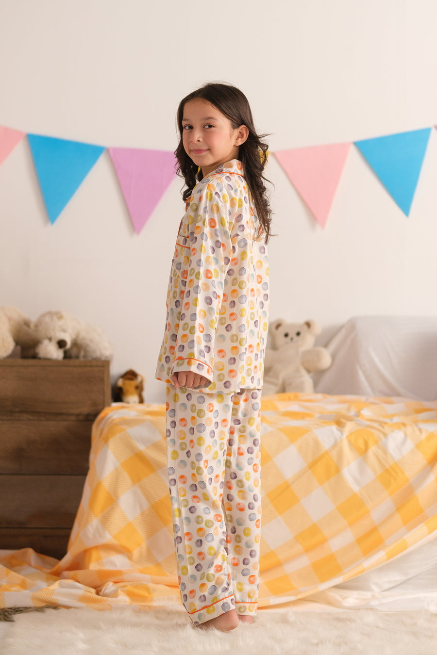 Rainbow Dot Dream - Night Suit - 2pcs