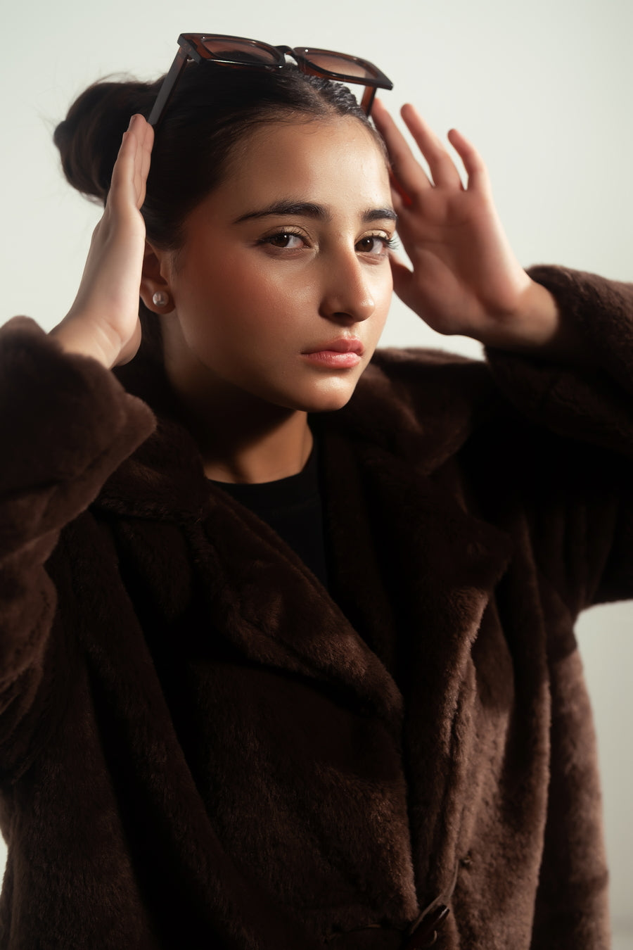 Cocoa Drift - Long Coat - Faux Fur - coat-jacket, kids, kids-winter, western - Sprinkles Pakistan