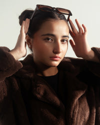 Cocoa Drift - Long Coat - Faux Fur - coat-jacket, kids, kids-winter, western - Sprinkles Pakistan