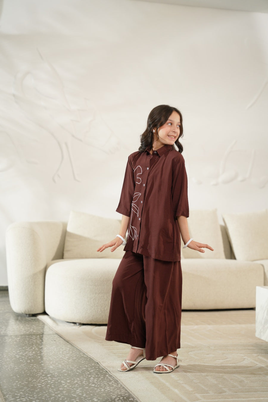 Sketch Bloom - 2pcs - Embroidered