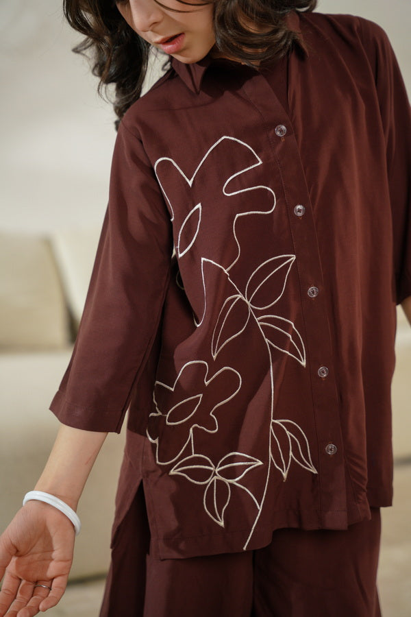 Sketch Bloom - 2pcs - Embroidered
