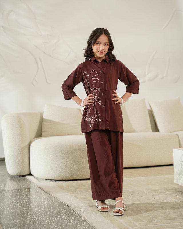 Sketch Bloom - 2pcs - Embroidered