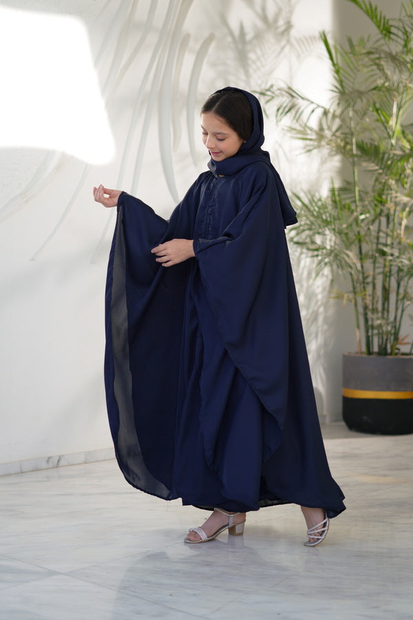 Midnight Drape Abaya with Stole