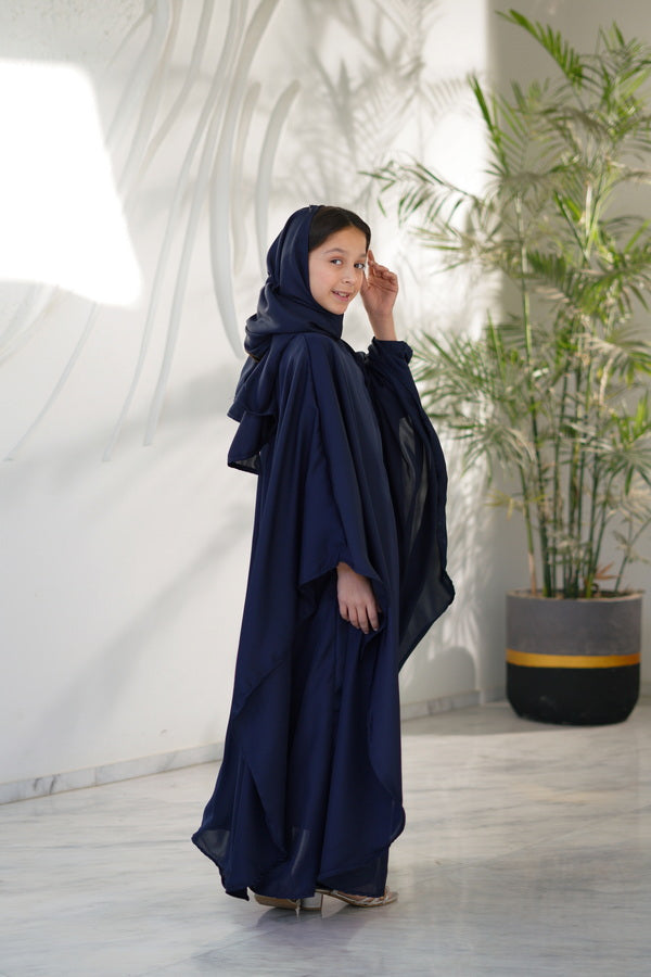 Midnight Drape Abaya with Stole