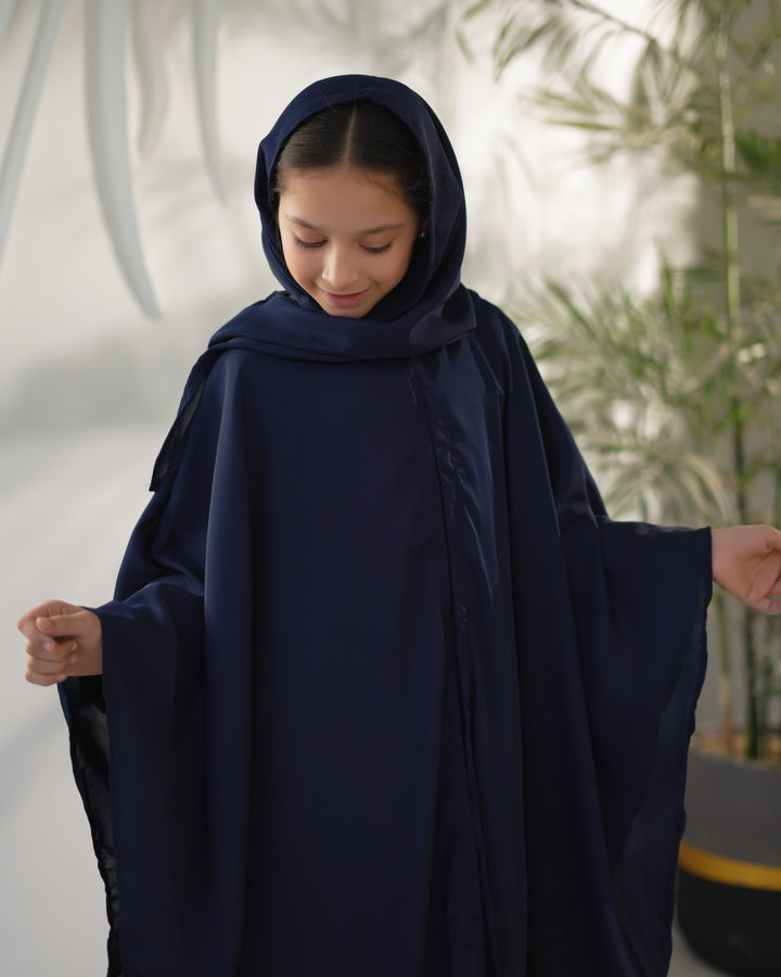 Midnight Drape Abaya with Stole