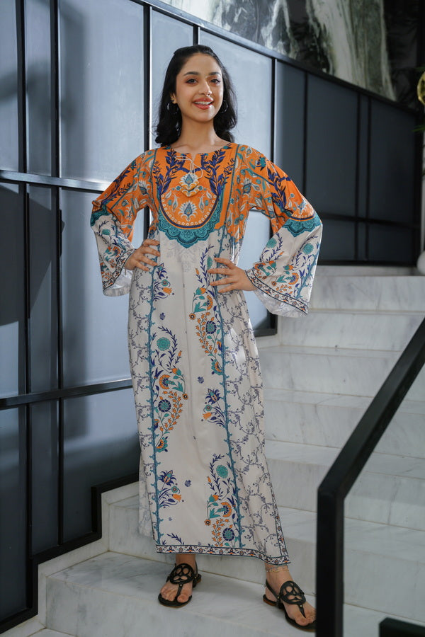 Celeste Pleated - 1pc - Dull Crepe - Sprinkles Pakistan