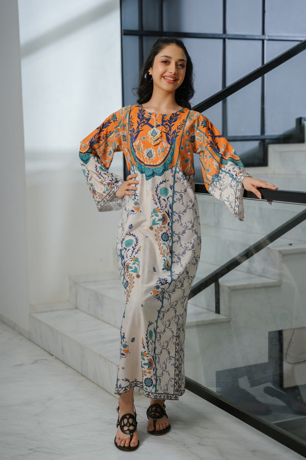Celeste Pleated - 1pc - Dull Crepe - Sprinkles Pakistan