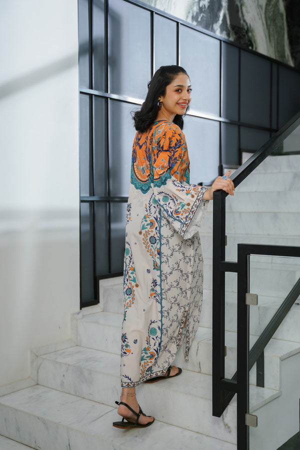 Celeste Pleated - 1pc - Dull Crepe - Sprinkles Pakistan