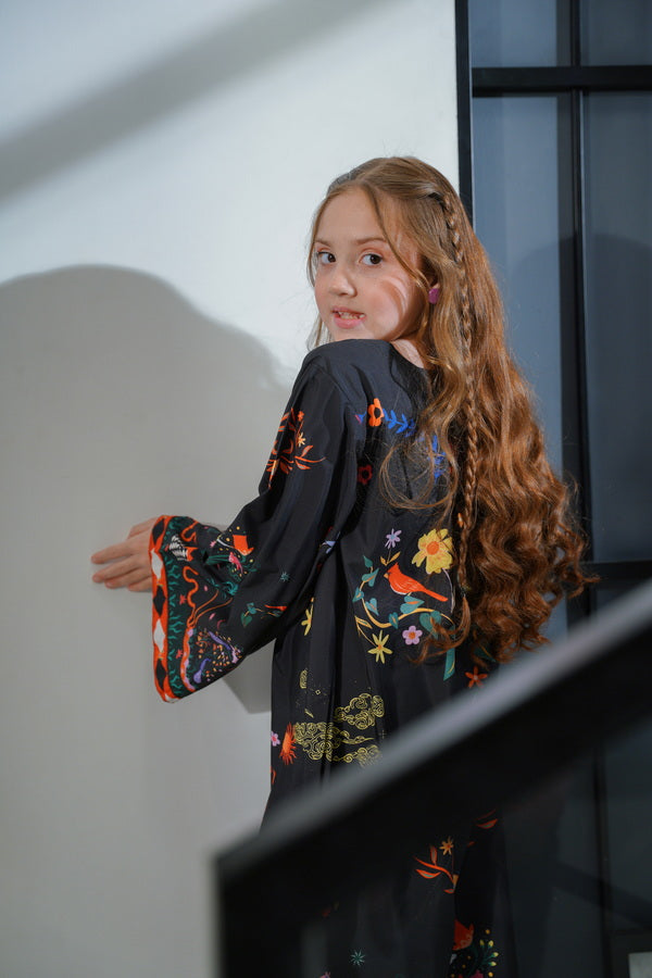 Mystic Brushstroke - 1pc - Dull Crepe - Sprinkles Pakistan