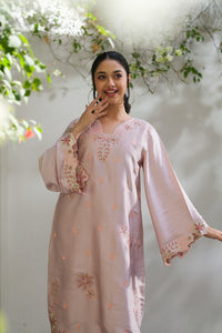 Faye Boxy Vine - 1pc - Embroidered - Charmeuse Silk - Festive - Sprinkles Pakistan