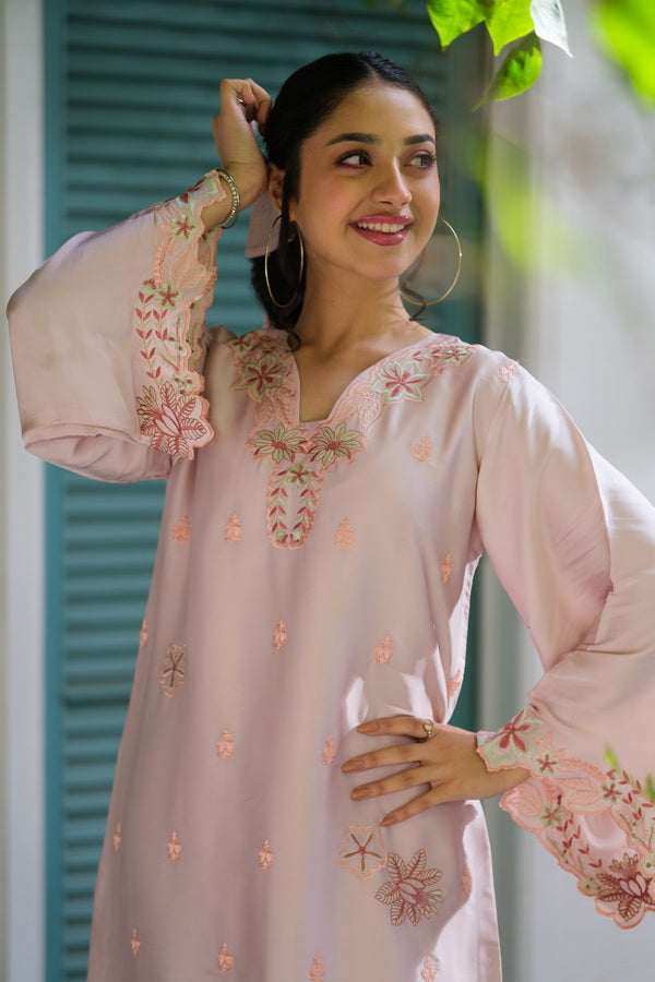 Faye Boxy Vine - 1pc - Embroidered - Charmeuse Silk - Festive - Sprinkles Pakistan