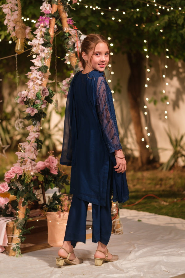 Falak - 3pcs - Sequence Embroidered Chiffon - Festive - Sprinkles Pakistan
