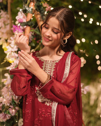 Mehr-un-Nisa - 3pcs - Sequence Embroidered Chiffon - Festive - Sprinkles Pakistan