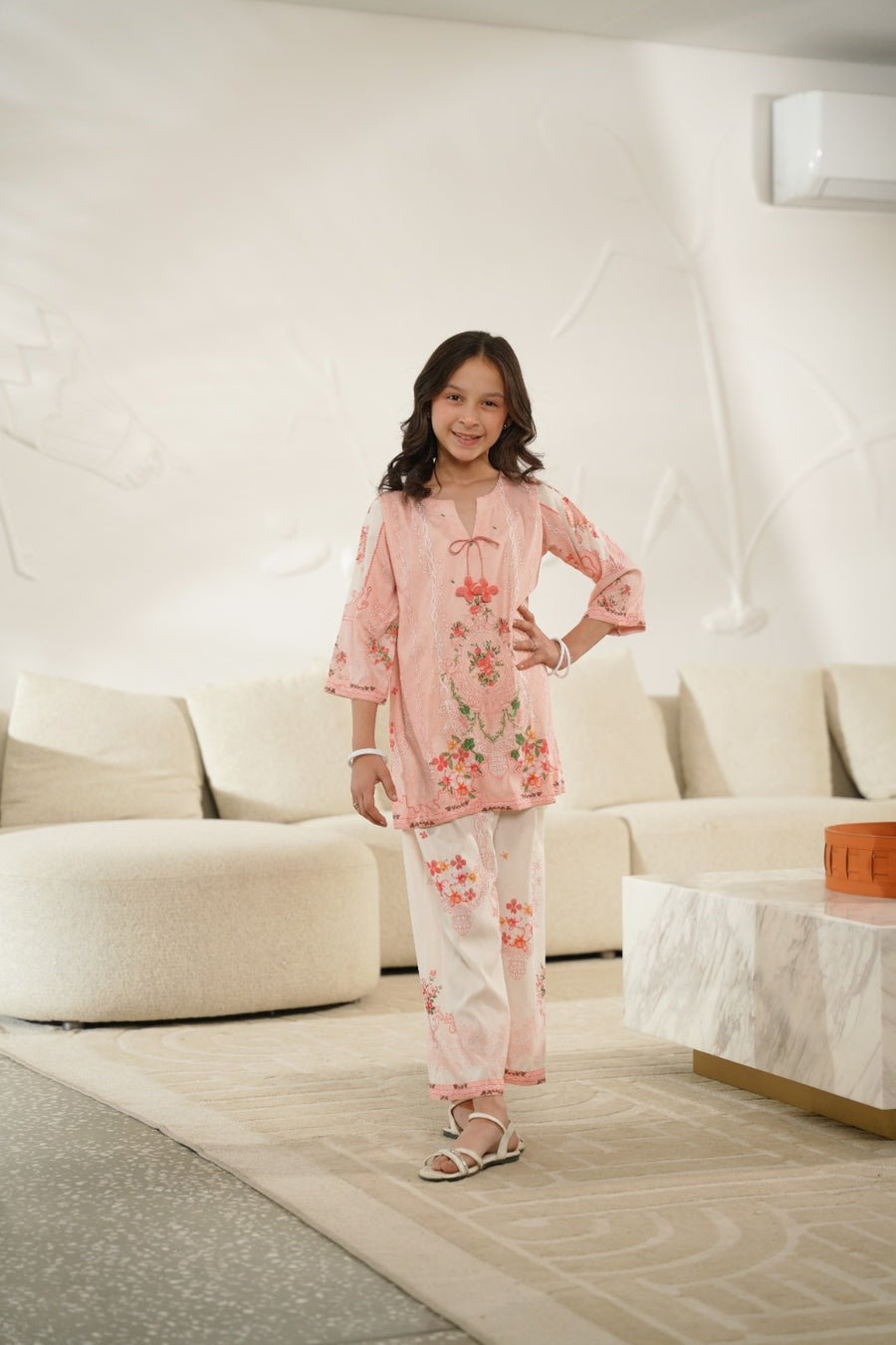 Rosy Charm - 2pcs - Co-ord Set