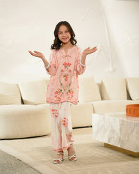 Rosy Charm - 2pcs - Co-ord Set - Poly Cambric - 2pcs-ready-to-wear - Sprinkles Pakistan
