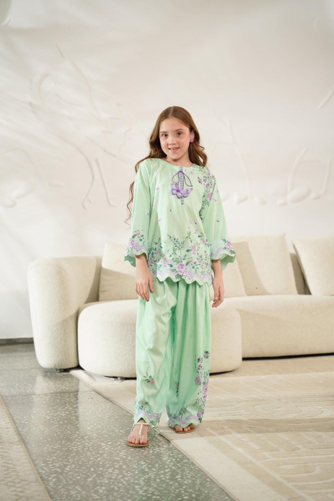 Verdant Charm - 2pcs - Co-ord Set