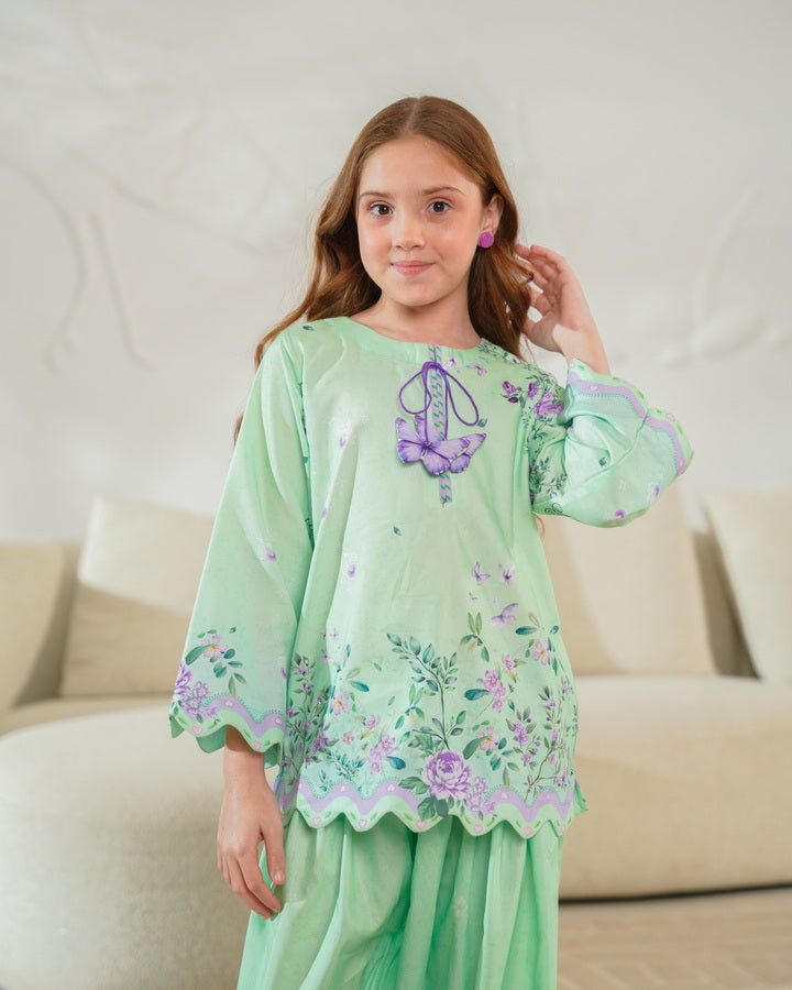 Verdant Charm - 2pcs - Co-ord Set