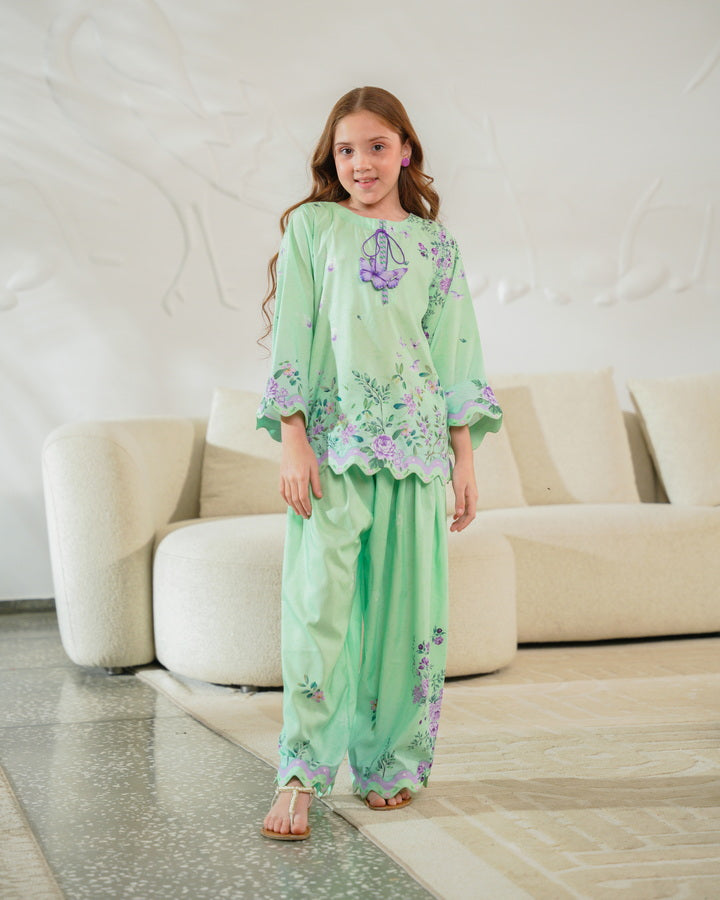 Verdant Charm - 2pcs - Co-ord Set