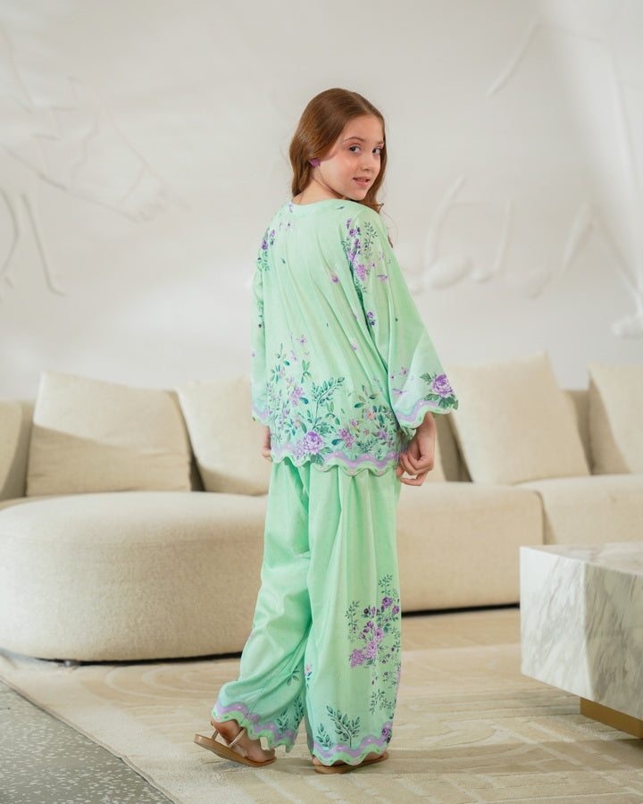 Verdant Charm - 2pcs - Co-ord Set