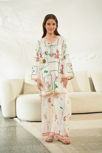 Fresco Canvas - 2pcs - Co-ord Set - Poly Cambric - 2pcs-ready-to-wear - Sprinkles Pakistan