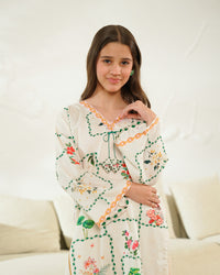 Fresco Canvas - 2pcs - Co-ord Set - Poly Cambric - 2pcs-ready-to-wear - Sprinkles Pakistan