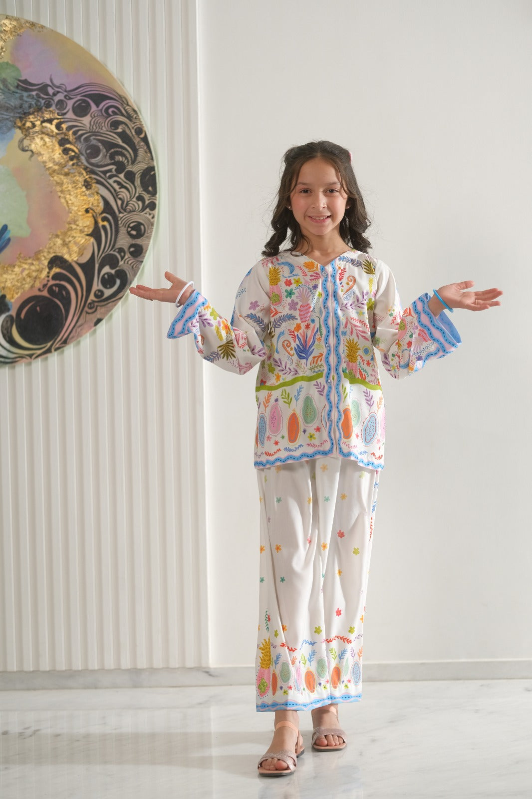 Nature Scroll - 2pcs - Co-ord Set