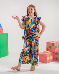 Patchy Parade - 2pcs - Co-ord Set - Poly Cambric - 2pcs-ready-to-wear - Sprinkles Pakistan