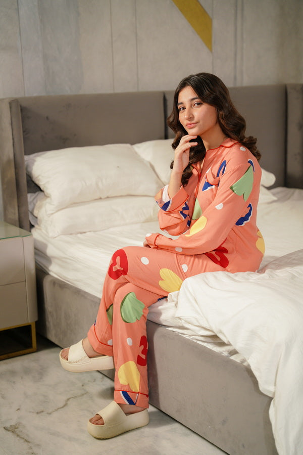 Heart Pop - 2pcs Night Suit - 2pcs