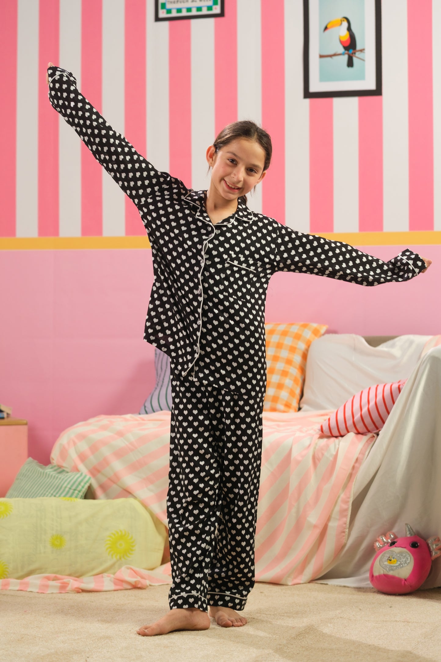 Frost Bloom - 2pcs - Nightsuit - Boski Linen - New Arrival, Apr Shoot 2026, Night Suit - Sprinkles Pakistan