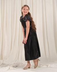 Twirl Midi - 1pc - Sequence Net & Silk - Festive - Sprinkles Pakistan
