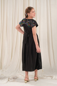 Twirl Midi - 1pc - Sequence Net & Silk - Festive - Sprinkles Pakistan