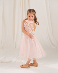 Gilded Petal Dress - 1pc - Sequence Net - Festive - Sprinkles Pakistan