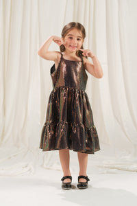 Onyx Stripe Dress - 1pc - Sequence Net - festive - Sprinkles Pakistan