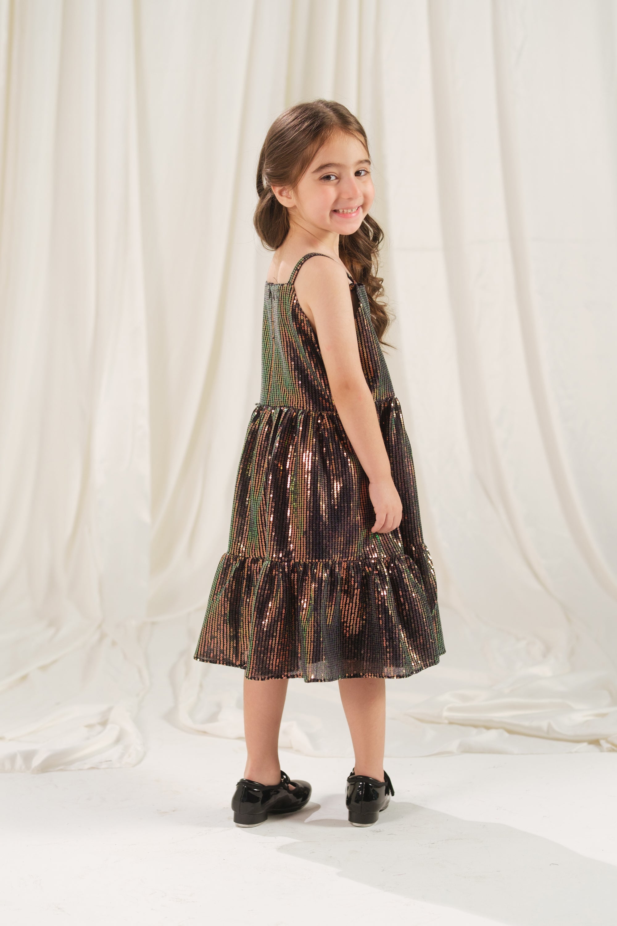 Onyx Stripe Dress - 1pc - Sequence Net - festive - Sprinkles Pakistan